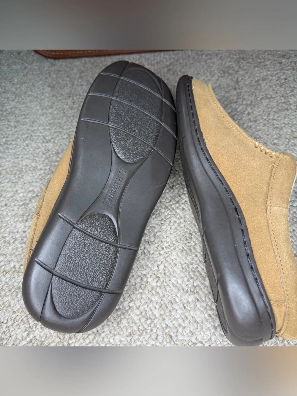NWT L. B. Evans suede leather clog slipper